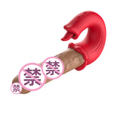 Female Telescopic Tongue Licking Vibrator Orgasm Masturbation Device Couples Adult Bed Sex Toys