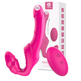 Lesbian Remote Control Vibrator Soft Silicone Double-Headed Lesbian Wand Female Sex Toys Masturbator