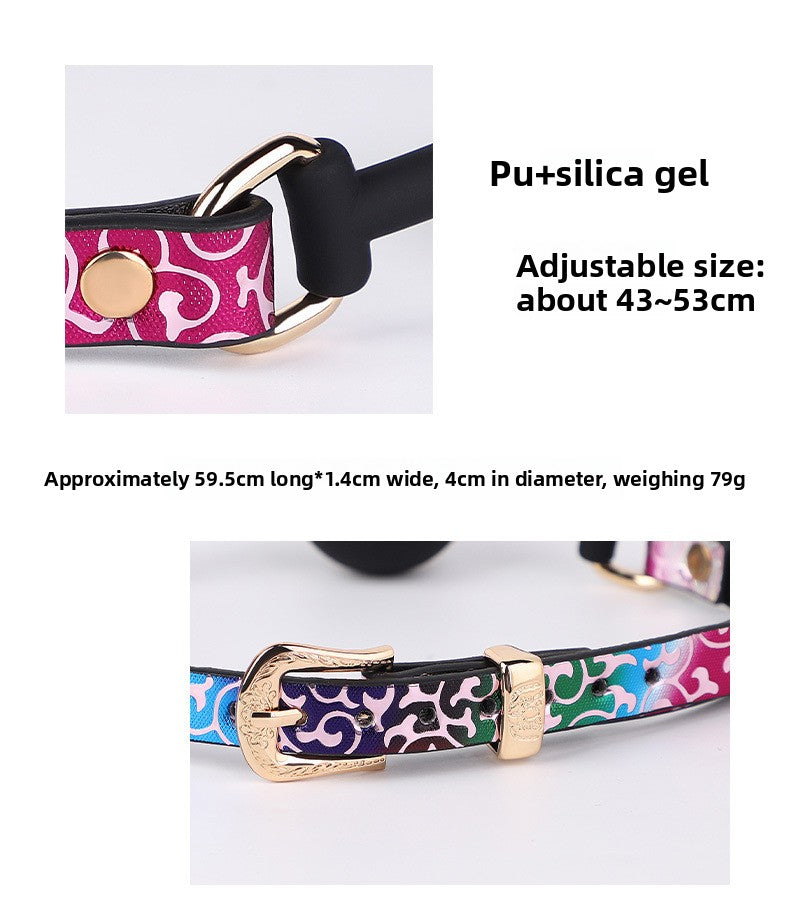 SM Props Sex Oral Ball Female M Training Deep Throat Oral Bite Ring Forced Mouth Opening Bone Silicone Mouth Gag Cat Whiskers Mouth Shackle