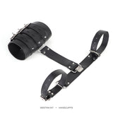 Sex Toys SM Props Binding Backhand Handcuffs Restraint Training Female Leather Handcuffs Adult Sex Products