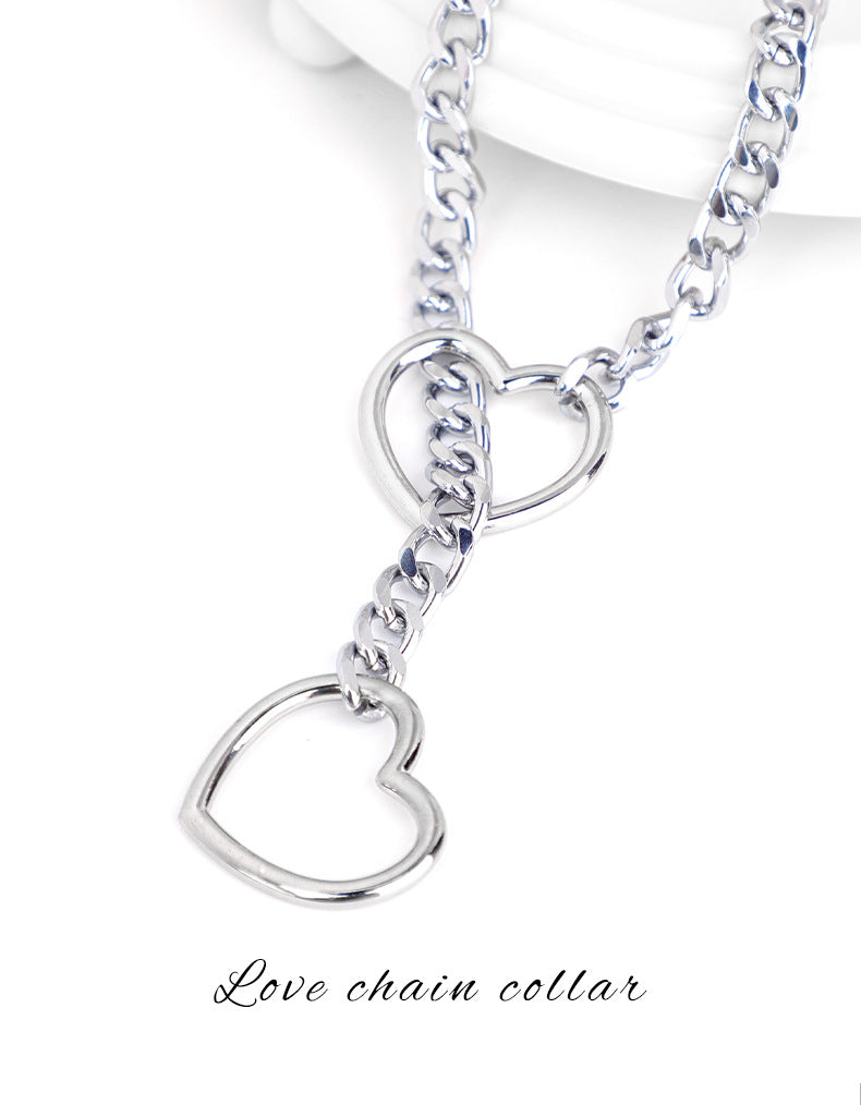 Sex Toys SM Props Love Chain Collar Female Wear Necklace Binding Toys Adult