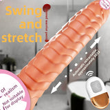 Fake Penis Realistic Telescopic Swinging Dildo Realistic Female Silicone Masturbator Vibrator Adult Sex Toys