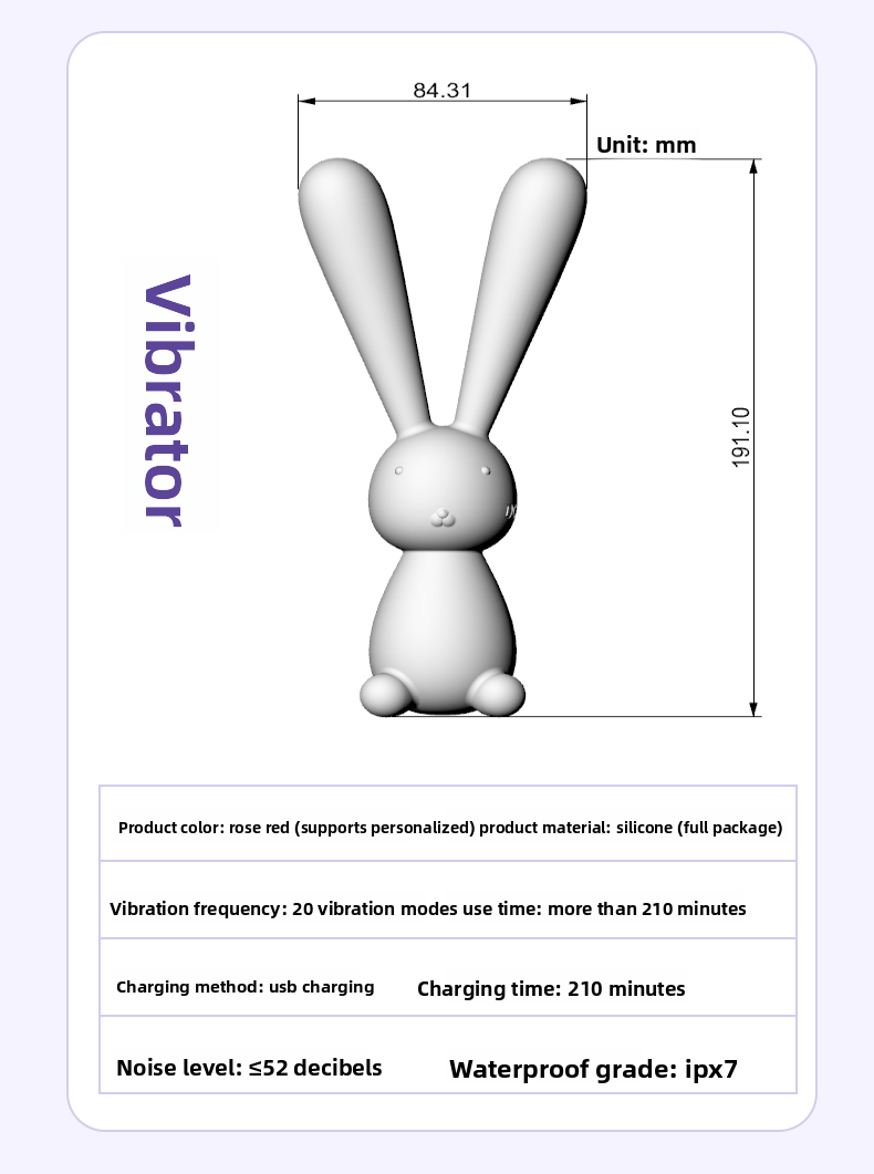 Liquid G-Spot Full Coverage Silicone Vibrator Rabbit Female Masturbation Device Massage Stick Adult Sex Toys