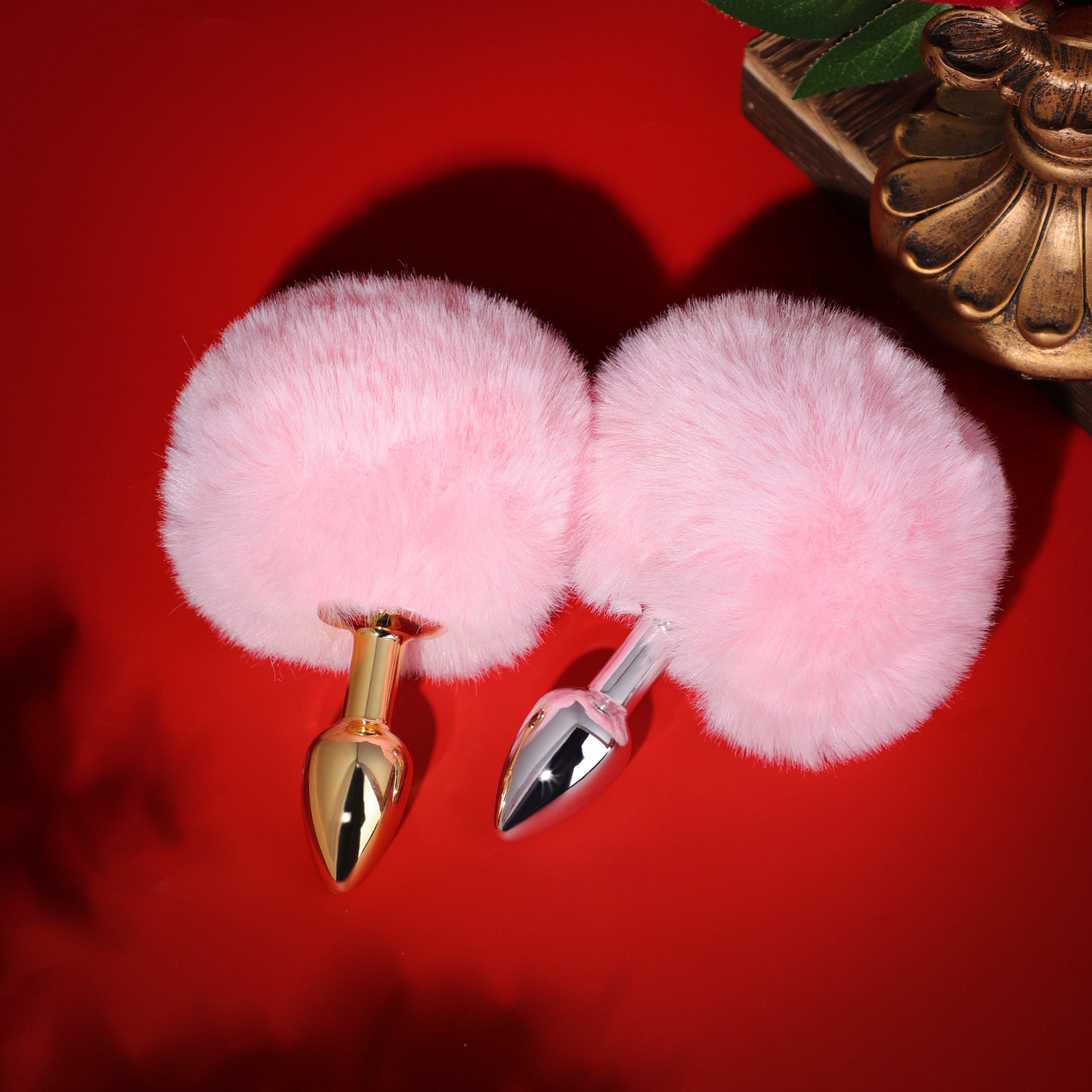 Sexy SM Props Mini Fur Ball Rabbit Tail Anal Plug Female Back Chamber Anal Expander Adult Products