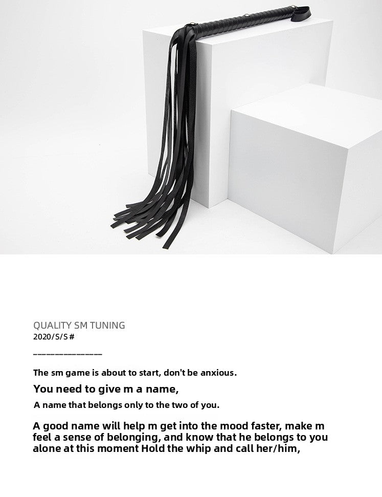 SM Sex Toys Long Handle Whip PVC Three-Nail Loose Whip Punishment Queen Whip Alternative Adult Products