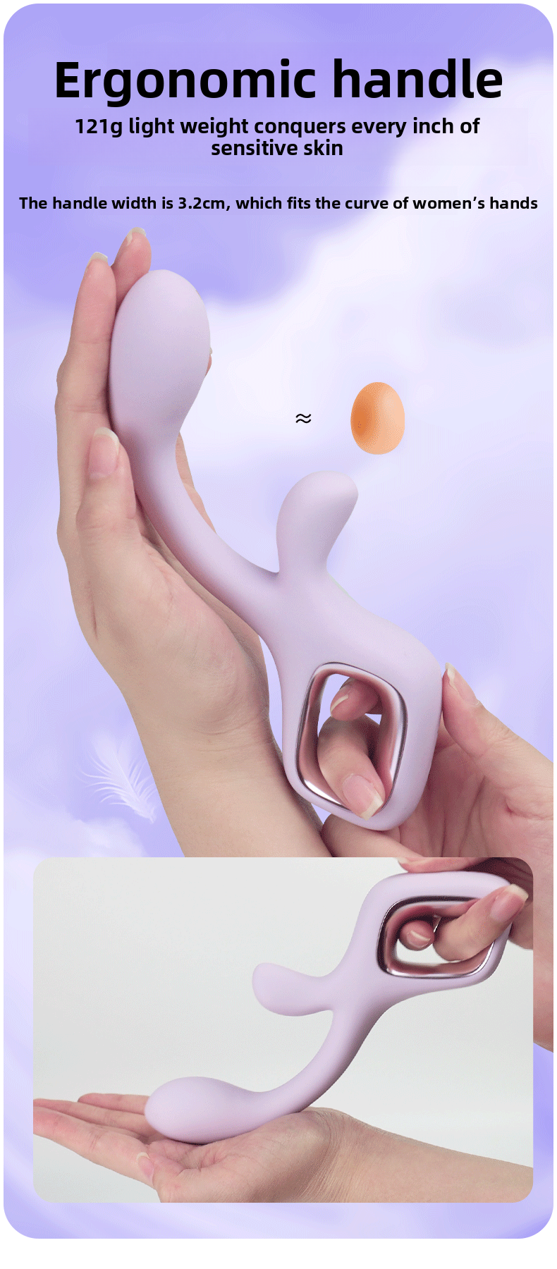 Female G-Spot Vibrator Hard Rod Body Enhancing Vibration Clitoris Adult Female Masturbation