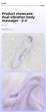Soft Vibrator Dual Vibrator Insertion G-Spot Masturbator for Women Adult Sex Toys Customizable