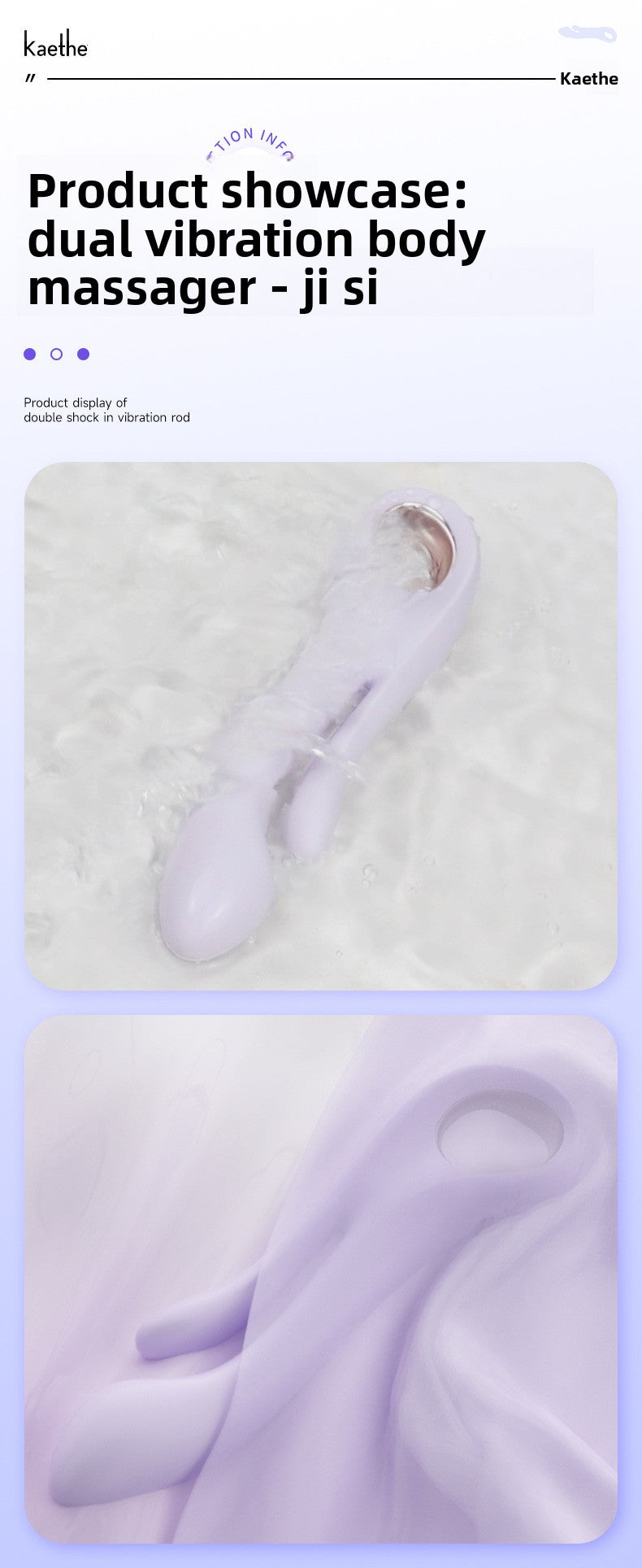 Soft Vibrator Dual Vibrator Insertion G-Spot Masturbator for Women Adult Sex Toys Customizable