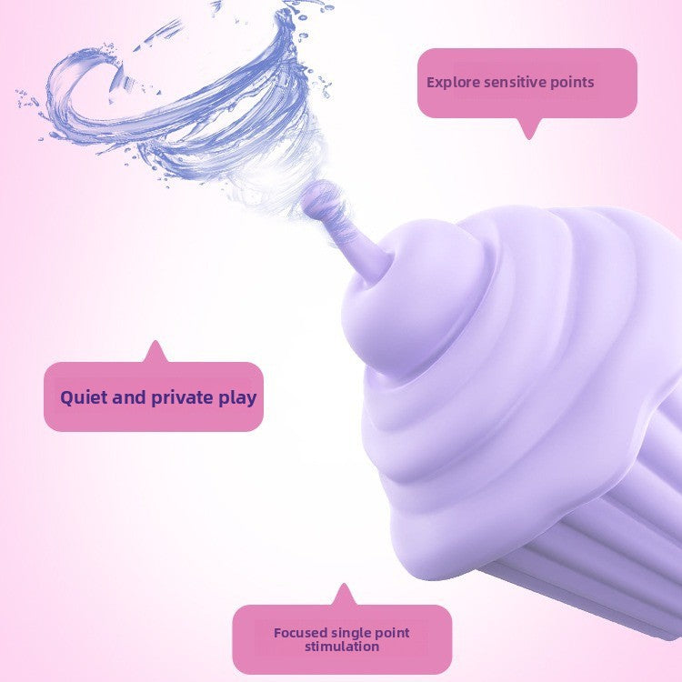 Ice Cream Vibrating Egg G-Spot Teasing Female Masturbator Multi-Frequency Mode Magnetic Charging Base