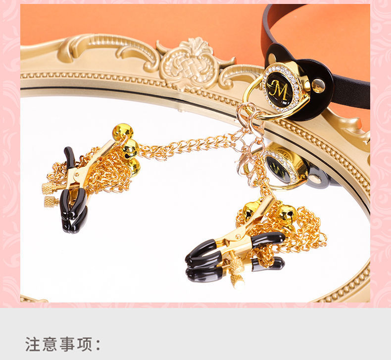 Sex Toys SM Props Creative Pacifier Sex Mouth Gag Ball Nipple Training Torture Tool SM Bell Nipple Clamps