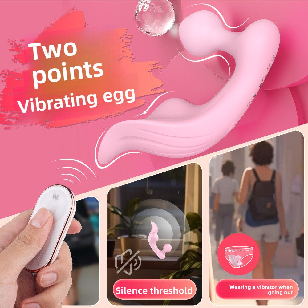 Outdoor Wearable Remote Control Vibrator for Women, Invisible Anti-Slip Sex Toy, Strong Vibration Masturbator