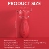 Clitoral Tongue Licking Sucking Device Breast Massage G-spot Vibrator Adult Sex Toys Female Masturbator Sex Toys