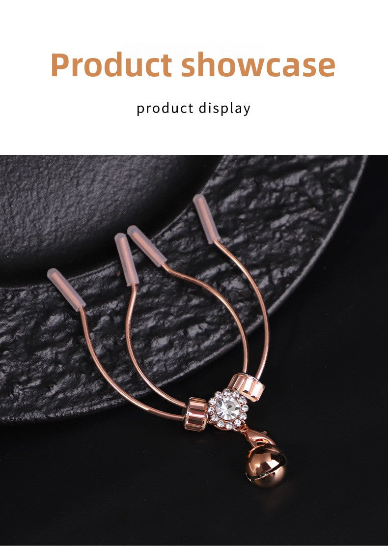 Sexy SM Props Antlers Bells Nipple Clamps Couple Flirting Teasing Nipple Clamps Vagina Clamps Toys