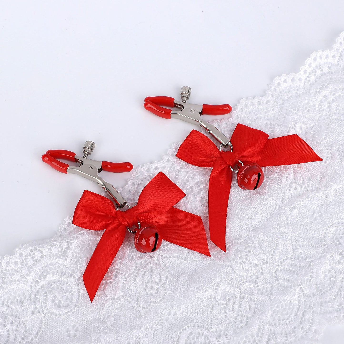 Sex Toys Props Bow Bell Nipple Clips Female Flirting Teasing Nipple Clips