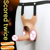 Men's Wearable Dildo Male JJ Fake Penis Erotic Insertable Solid Underwear Adult Sex Toys
