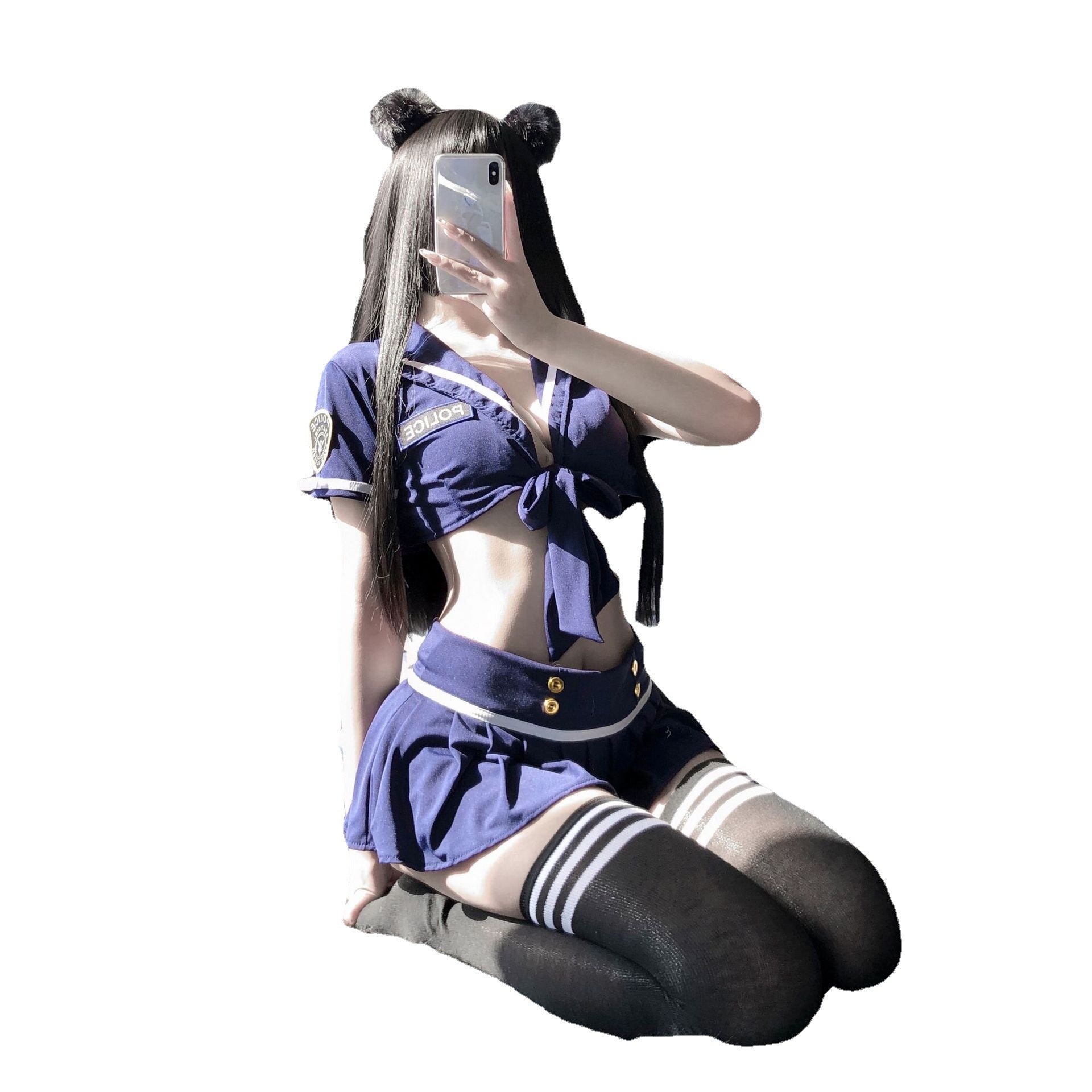 Sexy Lingerie Sexy Stewardess Suit Elastic Role Play Temptation Professional Policewoman Uniform Temptation Secretary