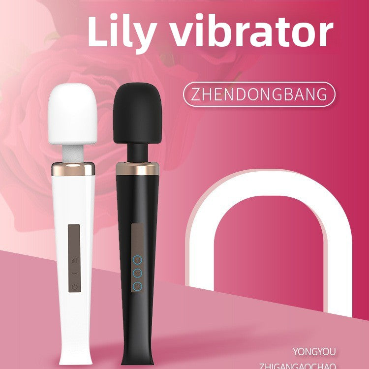 Lily Vibrator for Women Large AV Wand Multi-frequency Vibration G-spot Stimulation Masturbator Adult Sex Toys