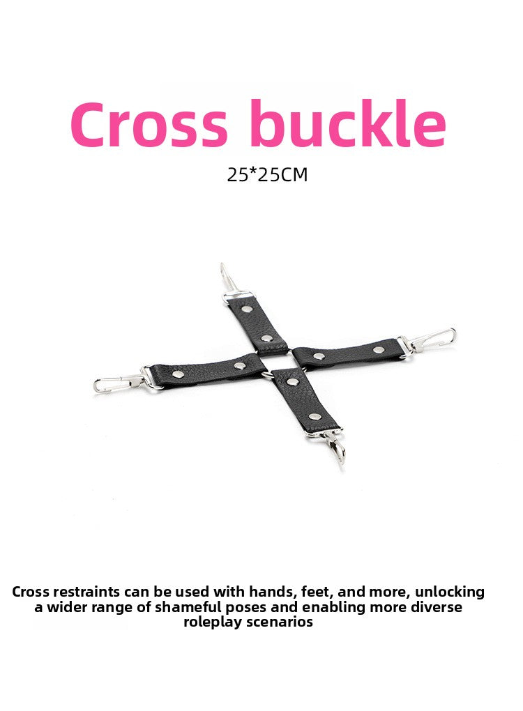 Adult Erotic Plush 10-Piece Set Female Leather Handcuffs Couple Flirting Bondage Restraint Alternative Sex Toys