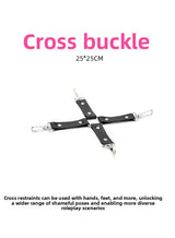 Adult Erotic Plush 10-Piece Set Female Leather Handcuffs Couple Flirting Bondage Restraint Alternative Sex Toys