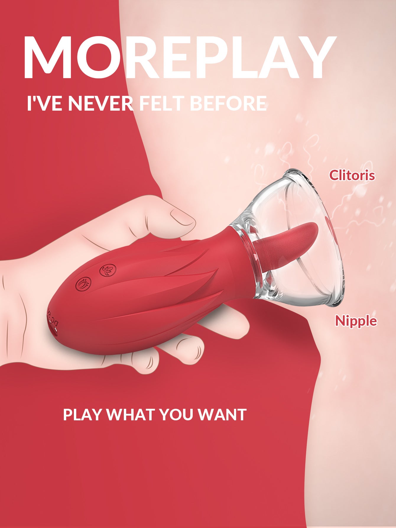 Clitoral Tongue Licking Sucking Device Breast Massage G-spot Vibrator Adult Sex Toys Female Masturbator Sex Toys