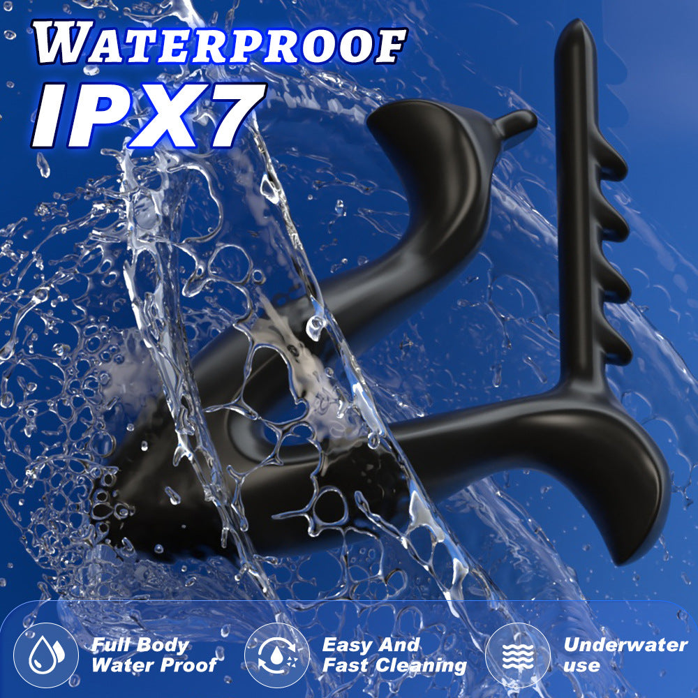 New Full Silicone Anal Expander Toy Adjustable Size Back Chamber Toy Electric Silicone Anal Plug Sex Toy