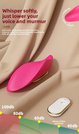 Magnetic Suction Wearable Vibrator for Women, Non-Intrusive Strong Vibration Double-Layer Silicone Female Masturbator, Erotic Vibrator