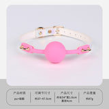 SM Props Sex Oral Ball Female M Training Deep Throat Oral Bite Ring Forced Mouth Opening Bone Silicone Mouth Gag Cat Whiskers Mouth Shackle