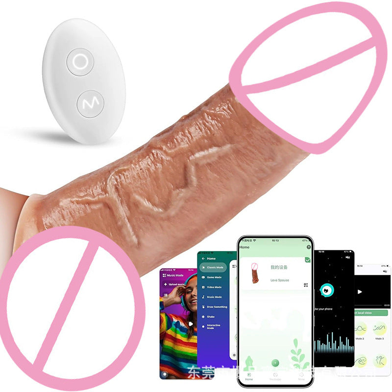 Liquid Silicone Dildos Extender Thickened Dildo Sleeve Male Adult Sex Toys