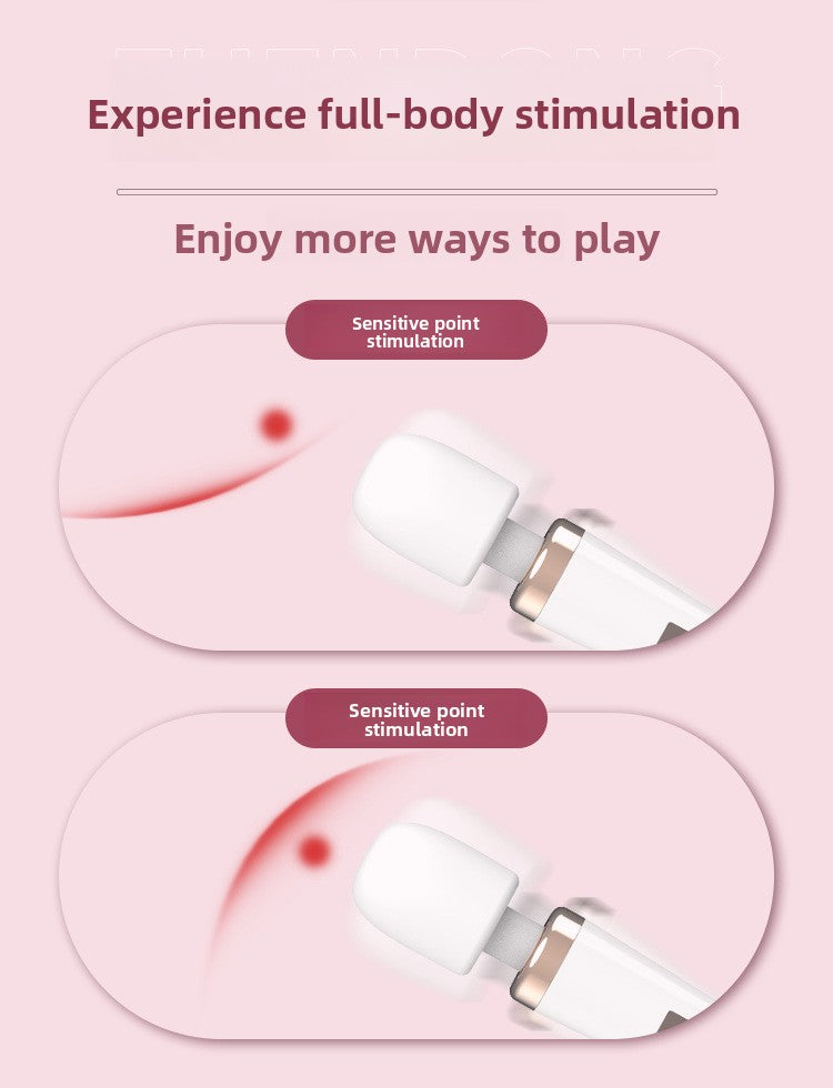 Lily Vibrator for Women Large AV Wand Multi-frequency Vibration G-spot Stimulation Masturbator Adult Sex Toys