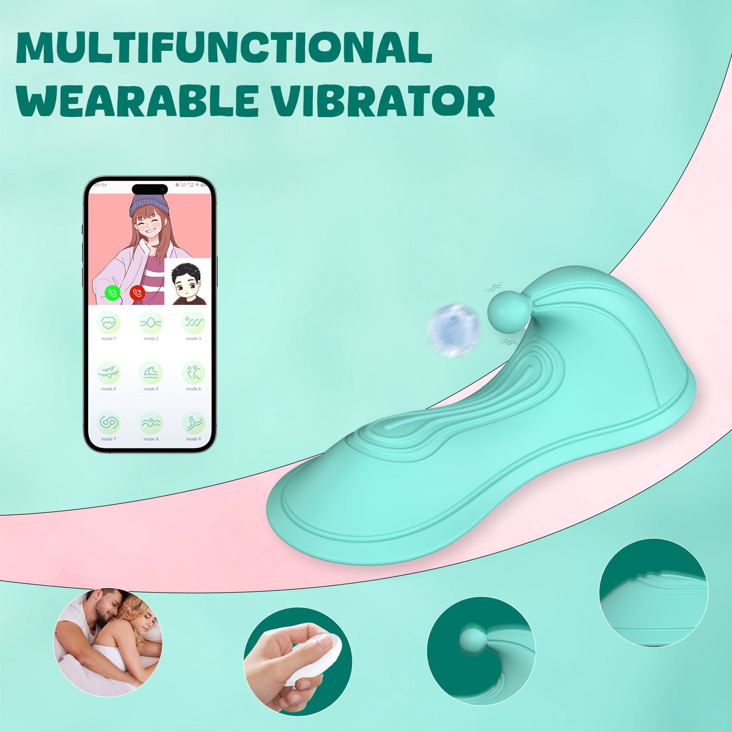 App Remote Control Female Masturbator Wearable Vibrator Adult Toys