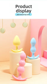 Female Anal Plug for Couples Flirting Tail Large Bead Masturbator Adult Products