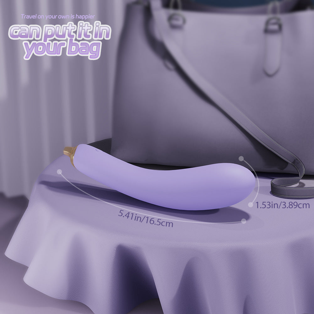 Eggplant Vibrator Bendable Vibrator Female Masturbation Toy Adult Female Vibrator Insertable