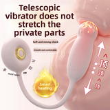 Heated Telescopic Vibrator Strong Vibration Adult Female Toy Insertable Female Masturbation Vibrator Sex Toy