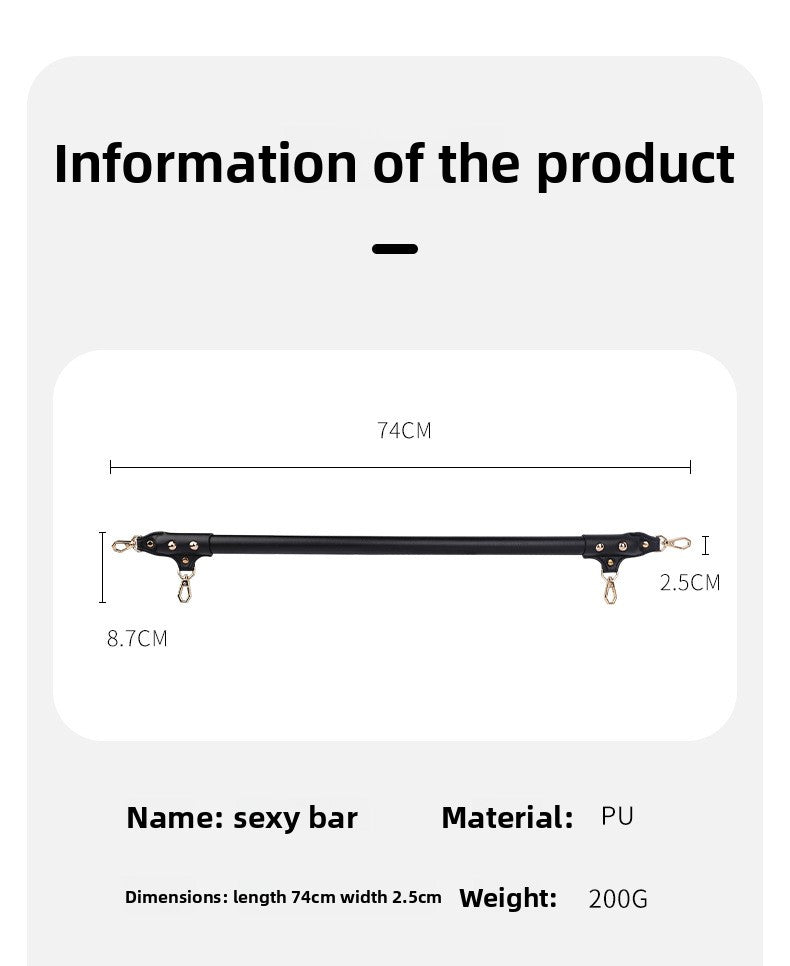 Sex Toys SM Props Detachable Sex Bondage One-word Steel Pipe SM Standing Binding Props Handcuffs Fixator