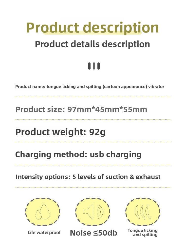 Deer Tongue Licking Vibrator G-Spot Sucking Vibrator Female Flirting Masturbator Adult Sex Toys