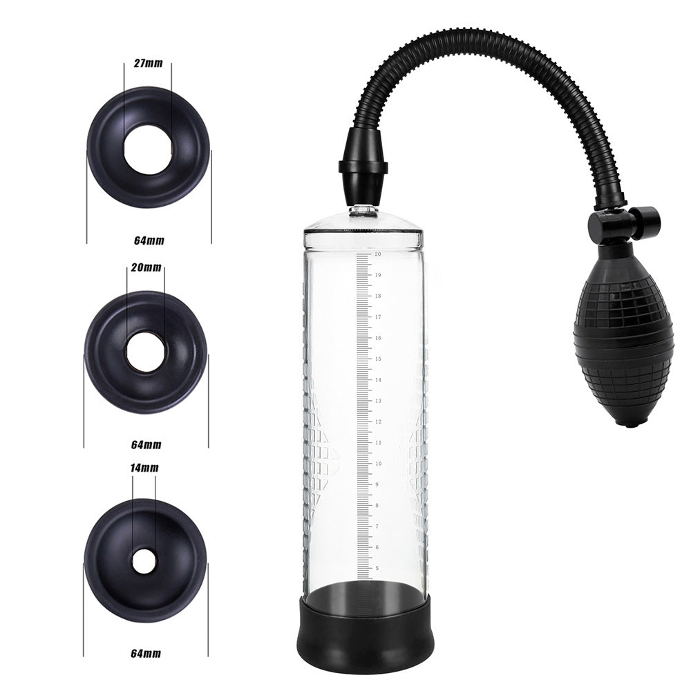 Penis Enlargement Training Device Vacuum Negative Pressure Penis Stretching Enhancer Adult Toys Male Products Airplane Cup