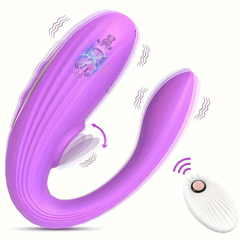 Specially Designed U-Shaped Vibrator Multi-Frequency Unisex Resonance Masturbation Instant Tide Wearable Adult Sex Toy