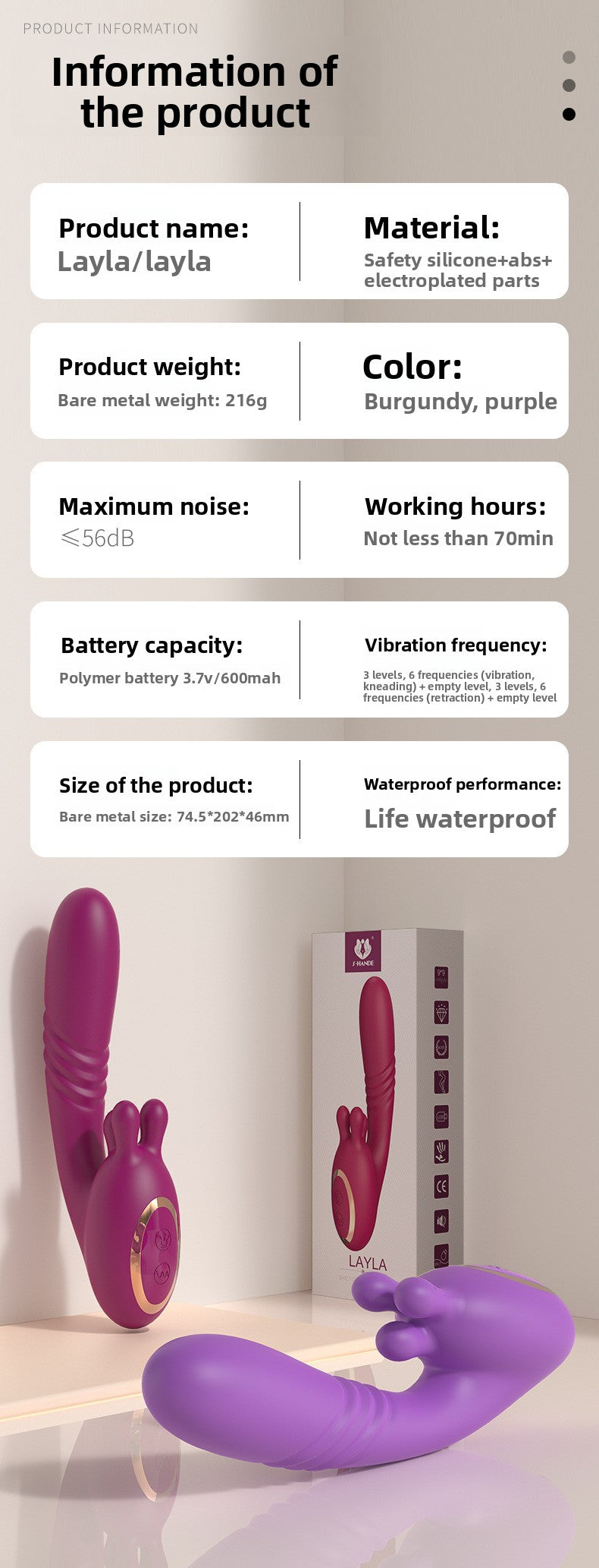 Kneading Vibrator Insertable Telescopic Female Masturbator Adult Toy Sex Product Vibrator for Women Strong Vibration