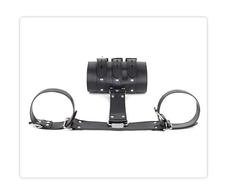 Sex Toys SM Props Binding Backhand Handcuffs Restraint Training Female Leather Handcuffs Adult Sex Products