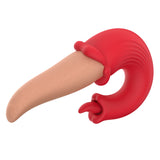 Cross-border New Product Female Simulated Tongue Vibrating Masturbator Tongue Licking Vibrator Adult Flirting Sex Toys Wholesale