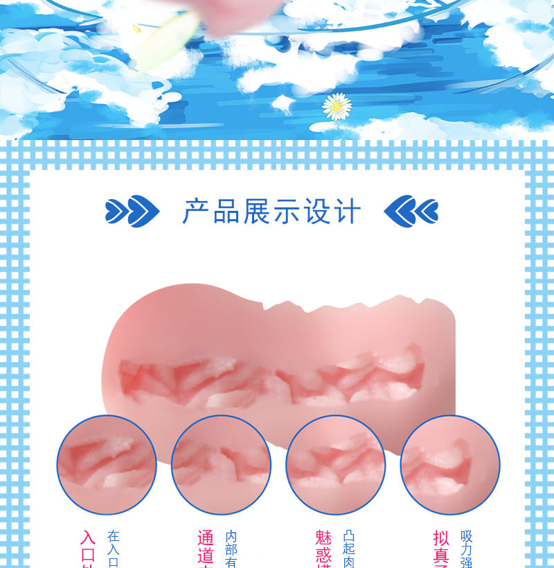 Male Masturbator Aircraft Cup 4D Famous Device Simulation Vagina Inverted Mold Sex Toys Adult Sex Toys