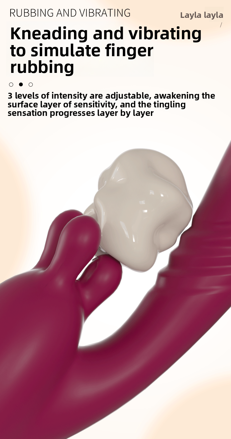 Kneading Vibrator Insertable Telescopic Female Masturbator Adult Toy Sex Product Vibrator for Women Strong Vibration