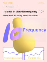 Hot New Product Female Sex Toy Banana Pear Mango Vibrator Multi-frequency Vibration Masturbation Device Magnetic Charging Base