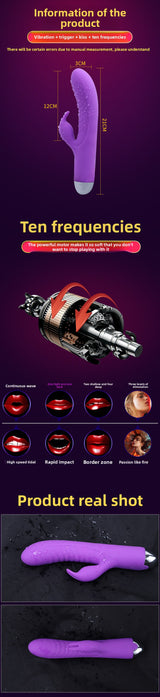 G-spot Massager Rabbit Vibrator Female Masturbator Buckle Swing Adult Sex Toys