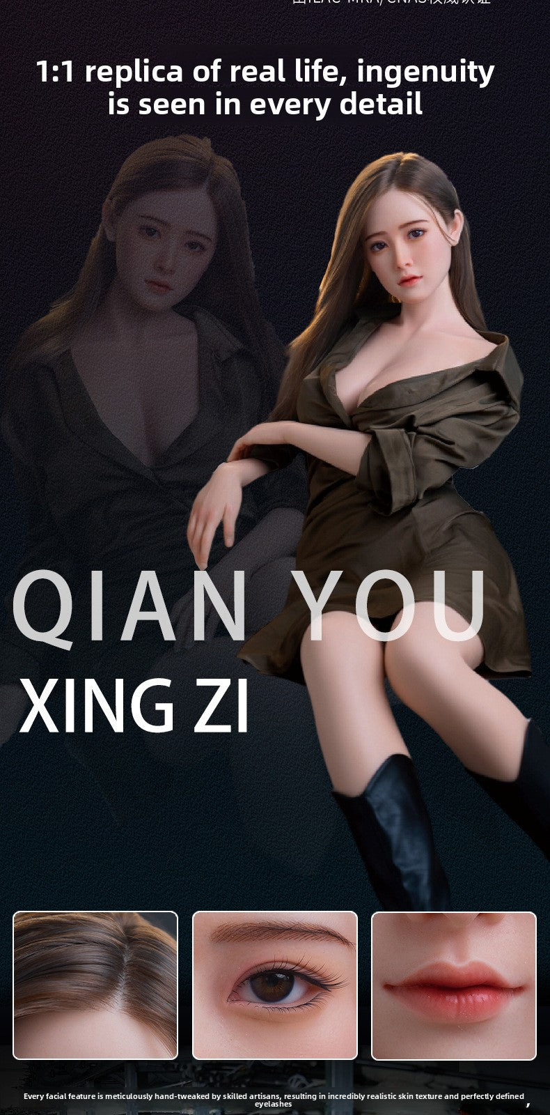 Silicone Doll Full Body Entity Non-Inflatable Smart Adult Sex Products Entity Doll for Men