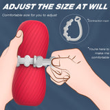 Double-Channel Male Masturbator Adjustable Elastic Band Internal Spiral Texture Airplane Cup for Men