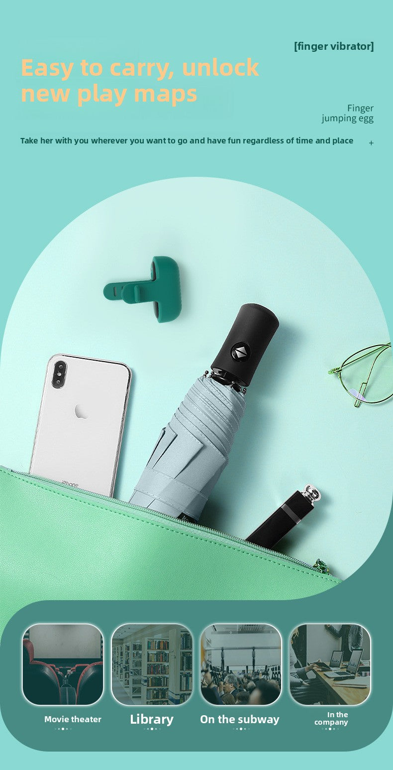 Finger Vibrator Female Masturbator Clitoral Stimulation Effort-Saving Vibrating Finger Ring Erotic Finger Vibrator