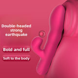 Female Strong Vibration Dual-Head Massage Teasing G-Spot AV Vibrator Patting Masturbator Adult Sex Toys