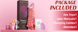 Tongue Licking Simulation Silicone Dildo Sleeve for Men, Electric Remote Control, Enlarged and Thickened Penis Sleeve, Adult Sex Toys