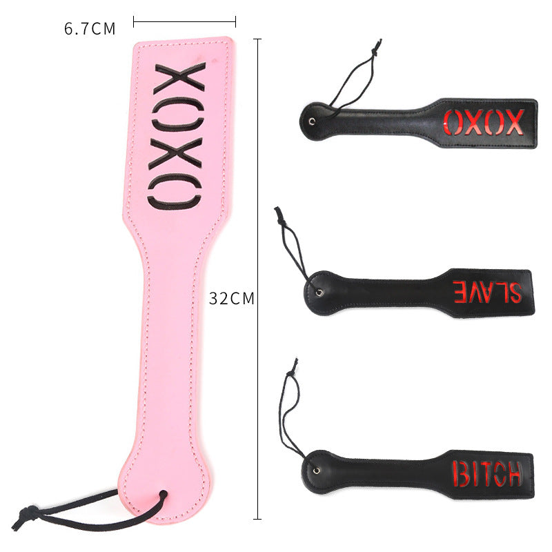 Adult Sex Toys SM Props XOXO Leather Letter Spanker SP Punishment Training Sex Discipline Ruler Manufacturer
